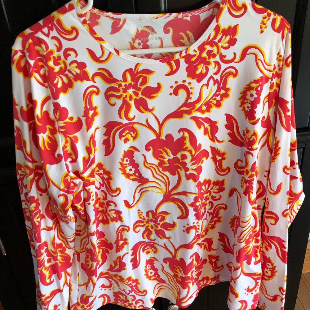 Lands end long sleeve SWIM shirt XL